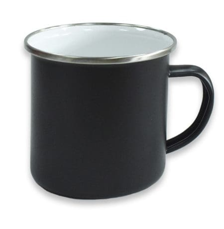 Black Enamel Mugs