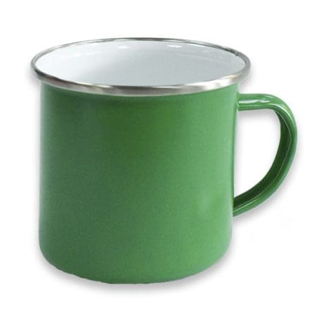 Green Enamel Mugs